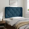vidaXL Poduszka na wezgłowie, niebieska, 80 cm, aksamitna