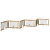 vidaXL Składana bramka dla psa z podp&oacute;rkami 6 pcs dąb Sonoma 602 cm