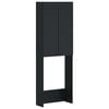 vidaXL Szafka toaletowa ARNHEM Czarny 66 x 25,5 x 190 cm