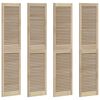vidaXL Drzwi do szafki 4 pcs Naturalny 140.5 x 2.1 x 49.5 cm