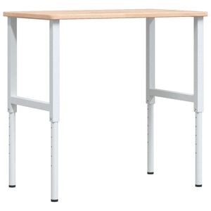 vidaXL Stolik roboczy, 100x60x(71,5-98) cm, drewno dębowe, prostokątny