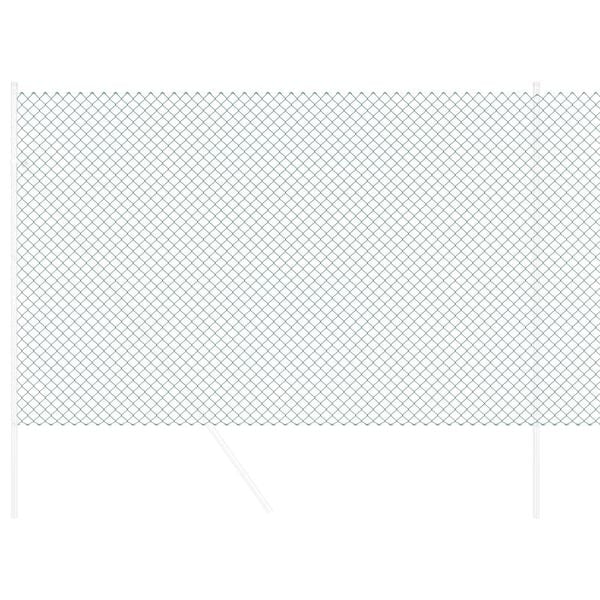 vidaXL Ogrodzenie łańcuchowe Zielony 10 x 1,6 m Stal