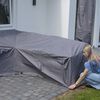 Madison Pokrowiec na zestaw ogrodowy, 320x255x70 cm, lewy, szary