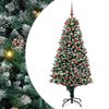 vidaXL Sztuczna choinka zielony 180 cm PVC, stal i plastik