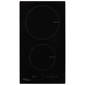 vidaXL Płyta indukcyjna z 2 palnikami, dotykowa, szklana, 3500 W