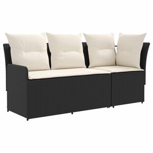 vidaXL 2 szt. Sofa ogrodowa z podłokietnikami i sofą narożną Rattan PE