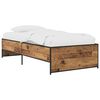 vidaXL Ramka ł&oacute;żka Stare drewno 80 x 200 cm Drewno inżynieryjne