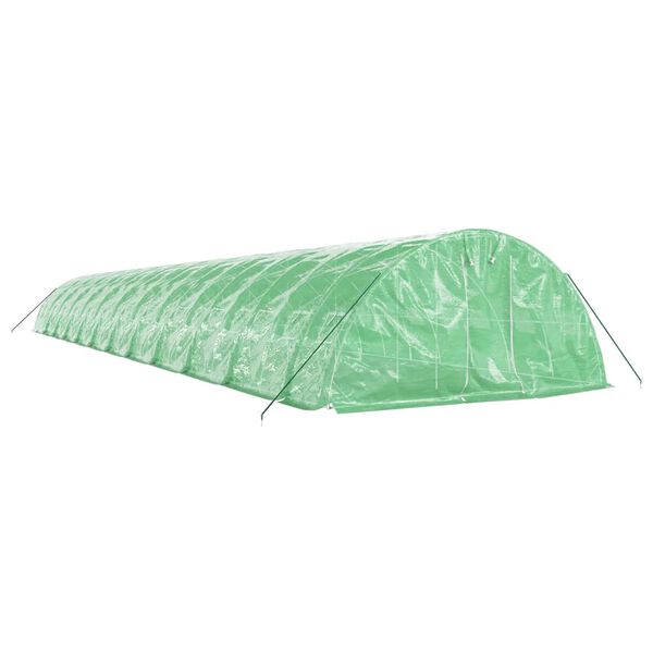 vidaXL Szklarnia ze stalową ramą, zielona, 120 m&sup2;, 24x5x2,3 m