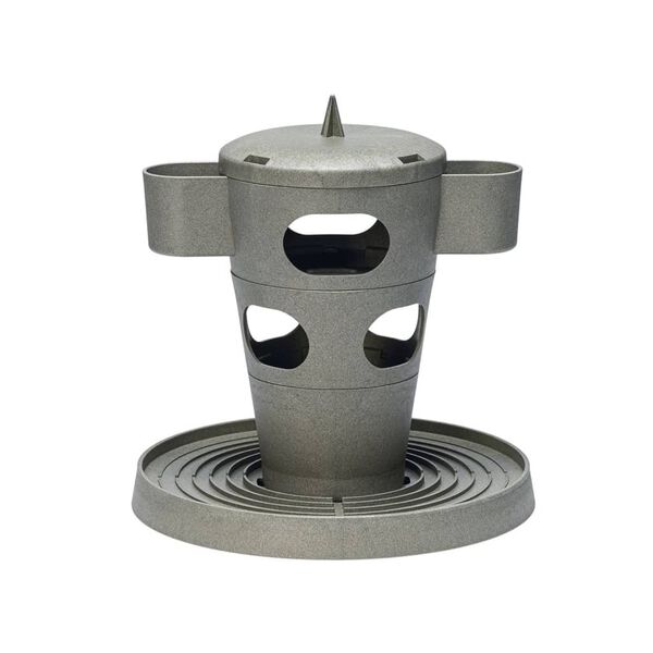 Beeztees Wieża na przysmaki dla kurcząt, 30x30x32,5 cm, szara