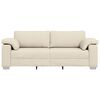 vidaXL Sofa Beżowy 219 x 80 x 82 cm Tkanina lniana