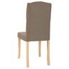 vidaXL Krzesła stołowe, 6 szt., taupe, tapicerowane tkaniną