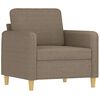 vidaXL Fotel z podn&oacute;żkiem, taupe, 60 cm, obity tkaniną