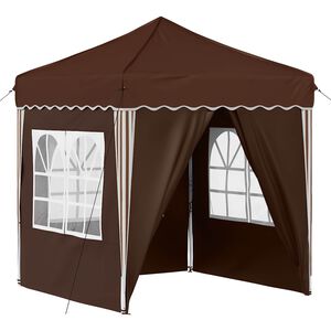 vidaXL Namiot imprezowy rozkładany 195 x 195 x 245 cm brązowy