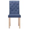 vidaXL Krzesła stołowe, 6 szt., niebieskie, obite tkaniną