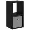 vidaXL Stolik nocny Czarny Dąb 25,5 x 22 x 49,5 cm Drewno inżynieryjne