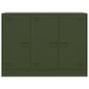 vidaXL Szafka, oliwkowa, 99x39x73 cm, stal