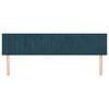 vidaXL Zagł&oacute;wki, ciemnoniebieski, 180x5x78/88 cm, aksamit