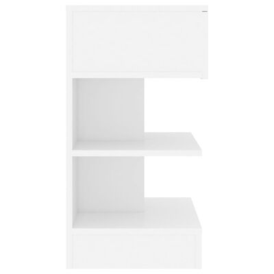 vidaXL Szafka nocna, biała, 40x35x65 cm, płyta wiórowa