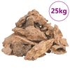 vidaXL Kamienie lawowe, 25 kg, brązowe, 1-10 cm