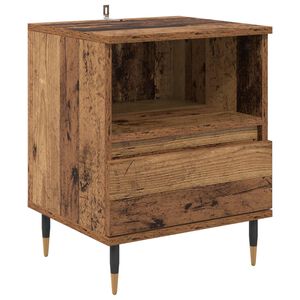 vidaXL Szafka Nocna Stare drewno 40 x 35 x 50 cm Drewno inżynieryjne