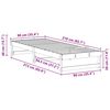 vidaXL Ramka ł&oacute;żka Brązowy 90 x 210 cm Lite drewno sosnowe