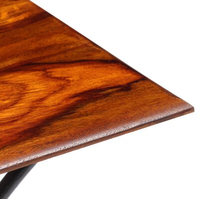 vidaXL Stolik kawowy z wygiętymi nogami, drewno sheesham, 110x60x39 cm