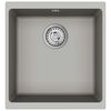 vidaXL Zlew Szary 430 x 460 mm 80% Kwarc i 20% Żywica