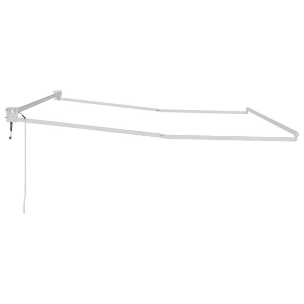 vidaXL Elektryczna rama markizy składanej Biały 4 x 2 m Aluminium