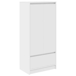 vidaXL Szafka z szufladą Biała 55,5x34x119,5 cm Drewno klejone