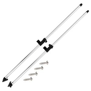 vidaXL Drążki podporowe do zadaszenia Bimini, 2 szt., aluminium