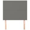 vidaXL Zagł&oacute;wek ciemnoszary 90x5x118/128 cm tkanina