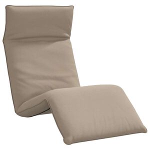 vidaXL Leżak składany Taupe 175x54x8,5 cm Oxford Fabric