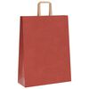 vidaXL Torby papierowe 250 szt. z uchwytami czerwone 32x12x42 cm