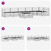 vidaXL Zestaw sof na zewnątrz 7 pcs Naturalny Lite Drewno Akacji