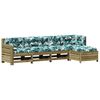 vidaXL 5-cz. zestaw mebli do ogrodu, z poduszkami, impregnowana sosna