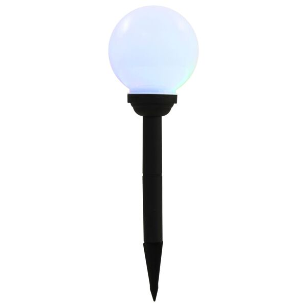 vidaXL Kuliste lampy solarne do ogrodu, 4 szt., LED, 15 cm, RGB
