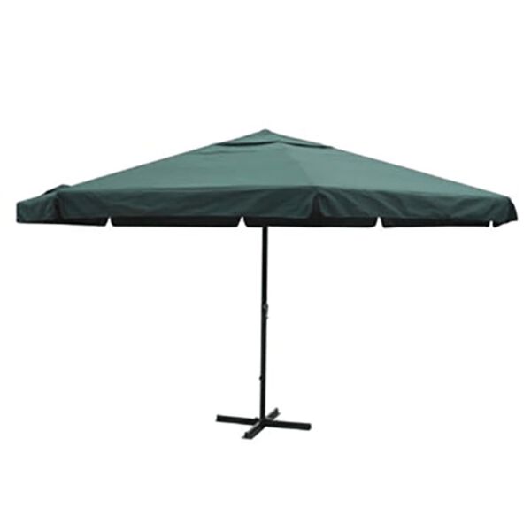 vidaXL Parasol z aluminium, 500 cm, zielony