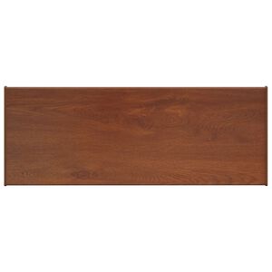 vidaXL Parapet okienny Brązowe drewno 60 x 30 x 4,5 cm PVC