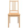 vidaXL Krzesła do jadalni 2 szt. Naturalne drewno lite guma
