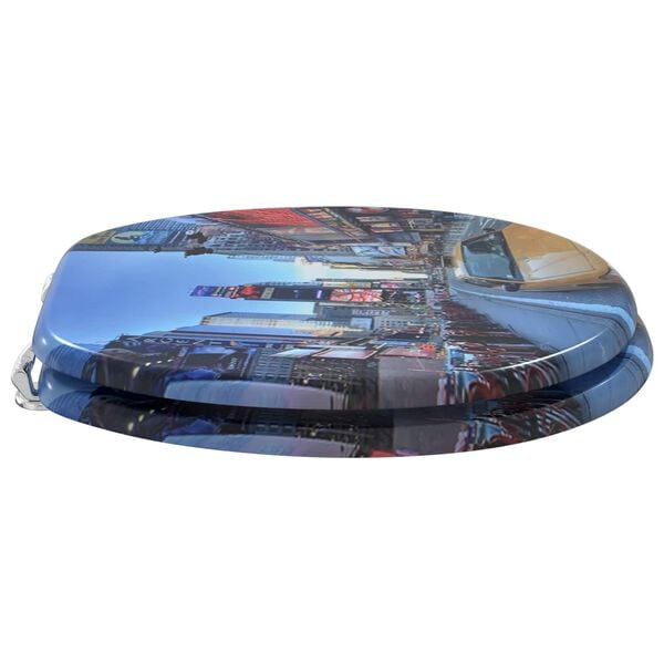 vidaXL Deski sedesowe, 2 szt., MDF, wz&oacute;r Nowy Jork