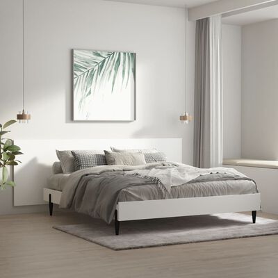 vidaXL Zagłówek łóżka, ścienny, biały, 240x1,5x80 cm