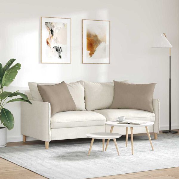 vidaXL Poduszki na sofę 2 pcs Ciemnoszary 70 x 50 cm tkanina