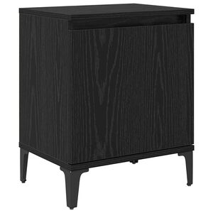 vidaXL Szafka Nocna Czarny Dąb 40 x 30 x 50 cm Drewno inżynieryjne