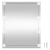 vidaXL Lustro ścienne z LED, 50x60 cm, szklane, prostokątne