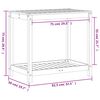 vidaXL Stolik ogrodniczy z półką, 82,5x50x75 cm, lite drewno sosnowe
