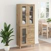 vidaXL Highboard z szufladą Dąb rzemieślniczy 69,5 x 34 x 180 cm