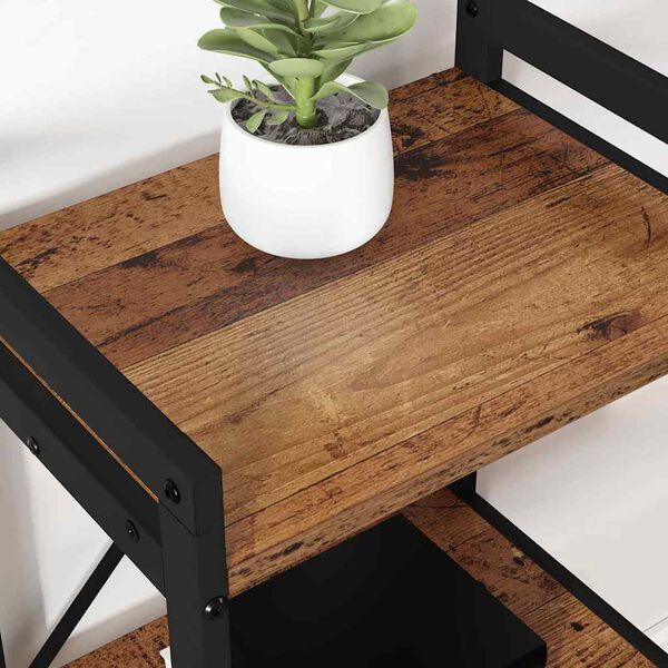 vidaXL P&oacute;łka na książki Stare drewno 40 x 30 x 50 cm