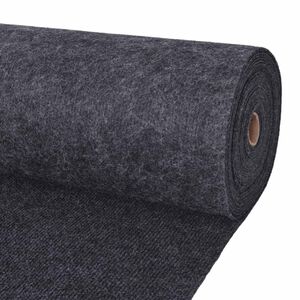 vidaXL Dywan antracytowy 1,2 x 20 m Poliester