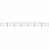 vidaXL Panele ogrodzeniowe z grotami, stal, (0,5-0,75)x11,9 m, czarne
