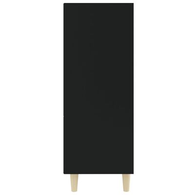 vidaXL Szafka, czarna, 69,5x32,5x90 cm, materiał drewnopochodny